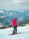 ハチ北でスキー