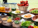 安曇野の新鮮野菜を豊富にお召し上がりいただける朝食