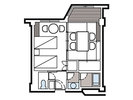 【和洋室】間取図40.70u