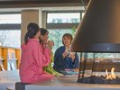 おふろcafé いちごの湯暖炉前