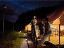 ツインルームの広いアウトドアリビングから見る夜景!やんばるの星空を満喫下さい。
