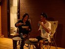 アウトドアリビングでのリトリートタイム!(食事や星空観賞を満喫)※アウトドアリビングでは火気厳禁