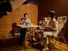 【各部屋共通】チェア、テーブルのキャンプグッズ(写真はツインルーム)