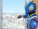 北側に鳥海山、南側に月山が見える絶好の場所。