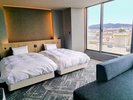 ドレープカーテン色はシャンパンゴールド。