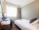 ■シングルルーム(別館):12u・120cm×195p(シモンズ社製)のベッドをご用意。
