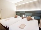 ■ツインルーム(別館):16u・110cm×195p×2(シモンズ社製)のベッドをご用意。