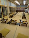 お膳形式で上座を作った場合。15名〜20名程度の宴会コースの例となります。