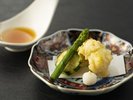 【喜楽コース/和楽コース】 油物 初夏一例 *季節により食材の変更等がございます