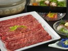 【しゃぶしゃぶ】国産黒毛和牛を使用しています