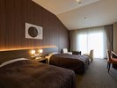 【翠楓ツイン】天井が高く広めのお部屋です(23年改装)