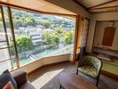 【喜咲】かけ流し露天風呂付 川側和室 12.5帖 定員6名(禁煙)
