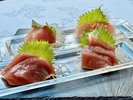 毎日提供、近海マグロの刺身