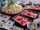 すき焼き食べ切りお肉お一人250g付き四人盛りイメージ