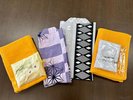 【全客室共通 備品】浴衣、タオル等のアメニティをご用意しております左はお子様用浴衣