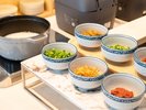 おかゆのトッピングも豊富です♪
