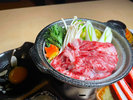 夕食「匠膳」大沼牛のすき焼き