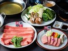 <雌橋会席 全9品>神石牛を<すき焼き><焼肉><しゃぶしゃぶ>の3種からお好みのスタイルで