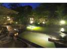 夜の外風呂「蒼の湯」