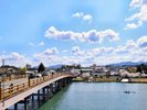 瀬田の唐橋までは、車で約30分。ビワイチの起終点です。