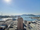 屋上から見た徳山港