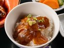 【朝食】小鉢の鯛の漬けは漬け丼にピッタリ♪