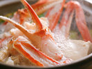 蟹すき鍋/身がふっくらとしたら食べ頃♪蟹出汁の雑炊は絶品です。