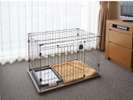 ケージ お部屋には小型犬サイズのケージがございます。中型犬サイズのお貸出しできます♪