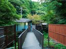 【貸切湯】別館から貸切湯までの回廊〜橋を渡ってプライベートな温泉へ〜