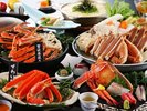 【かにすきフルコース:2026冬】11/7〜3/31まで※写真のかにすき・雑炊・法楽焼は2人前です。