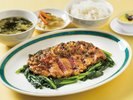 李白プレミアムランチ 牛ヒレステーキ野菜炒め