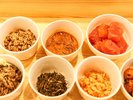【朝食バイキング】メニュー例★梅干し、塩辛など白いごはんのおとも