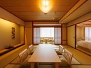 【2025年7月改装】和室ガーデンデラックス 二間続きの開放的な20畳の客室。
