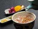 夏の極上会席 のどぐろの旨み染み出すのどぐろあら出汁茶漬け