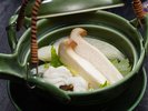 夏の特上会席 松茸香る鱧と早松茸の土瓶蒸し