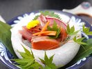 夏の基本会席 島根のお醤油で頂く旬魚5種盛り