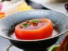 さっぱりとお口替え、とまとの風味豊かなオリジナルトマトジュレ。