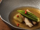蓼科 山キュイジーヌ◆2026夏<スープ>山の恵み 鮑茸、冬瓜、オクラ、山芋のコンソメスープ