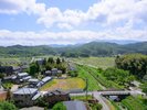 【眺望】山々と月岡温泉街を一望する絶景