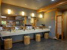 【月岡湯香炉】広々とした脱衣所・パウダールーム