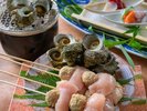 【夕食ビュッフェ】佐渡産サザエのつぼ焼き