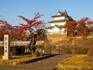 【新発田城】秋は赤く色づいた木々に城がよく映え、美しい景色をご覧いただけます。当館よりお車で20分。