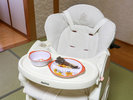 #ベビーラックの貸出が可能です。お食事時やお部屋でも安心してご利用いただけます。