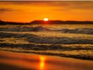 姉子の浜の夕陽