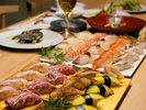 個室で味わう鮨コース