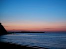 姉子の浜の夕暮れ