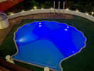 【夏季限定プール】夜はプールがライトアップされます。