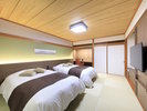和モダンルーム/畳敷きで寛ぎの和ベッドルーム