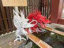 伊豆山神社のシンボル『紅白二龍』