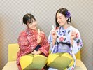 お風呂あがりは勿論、お戻りの際にも♪ ※館内着は作務衣タイプをご用意しております